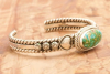 Artie Yellowhorse Genuine Sonoran Turquoise Sterling Silver Heart Bracelet
